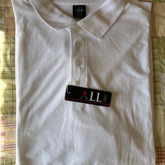 ALL White Polo Shirt Size 5XL - Picture 1 of 11